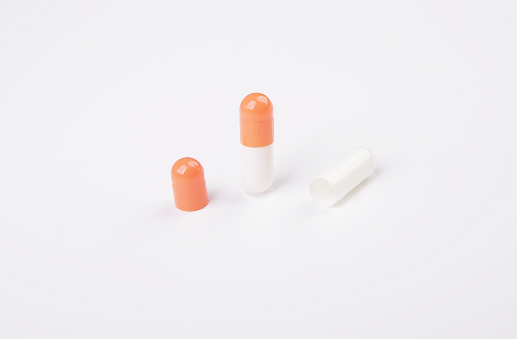 Светло-желтый оранжевый принт Овощные капсулы оптом Пустой желатиновый материал Размер 00 0 1 2 3 4