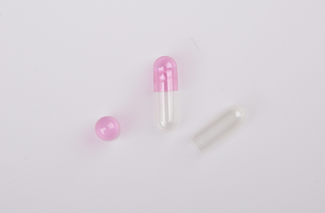 Высококачественная пустая твердая желатиновая капсула розового цвета размером 00# 0# для лекарственного порошка