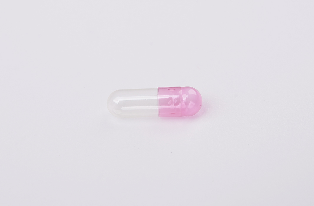 Высококачественная пустая твердая желатиновая капсула розового цвета размером 00# 0# для лекарственного порошка